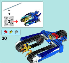 LEGO 70013 instructions page 2 – build guide