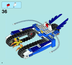 LEGO 70013 instructions page 8 – build guide