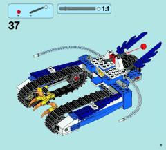 LEGO 70013 instructions page 9 – build guide