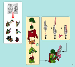 LEGO 70014 instructions page 3 – build guide