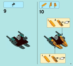 LEGO 70014 instructions page 9 – build guide