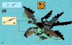 LEGO 70141 instructions page 62 – build guide