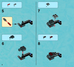 LEGO 70144 instructions page 8 – build guide