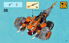 LEGO 70222 instructions page 73 – build guide
