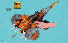 LEGO 70222 instructions page 74 – build guide