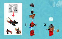 LEGO 70223 instructions page 3 – build guide