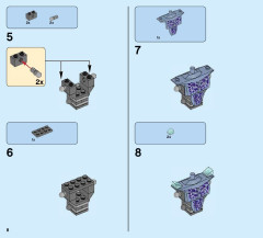 LEGO 70351 instructions page 8 – build guide