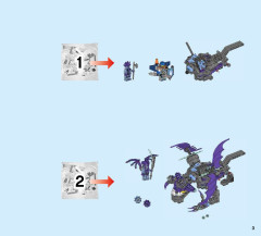 LEGO 70353 instructions page 3 – build guide