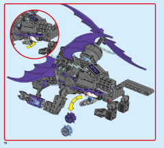 LEGO 70353 instructions page 74 – build guide