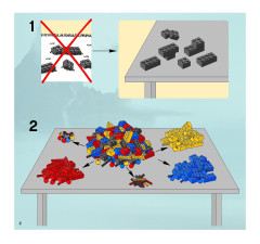 LEGO 7038 instructions page 2 – build guide