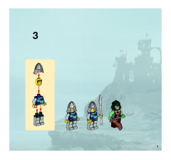 LEGO 7038 instructions page 3 – build guide