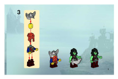 LEGO 7040 instructions page 3 – build guide