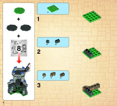 LEGO 70404 instructions page 2 – build guide