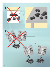 LEGO 7041 instructions page 2 – build guide