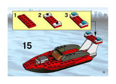 LEGO 7043 instructions page 15 – build guide