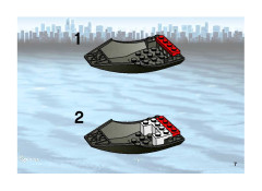 LEGO 7043 instructions page 7 – build guide