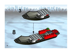 LEGO 7043 instructions page 8 – build guide