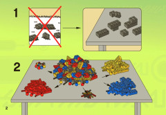 LEGO 7050 instructions page 2 – build guide