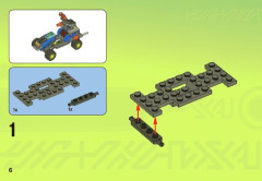 LEGO 7050 instructions page 6 – build guide