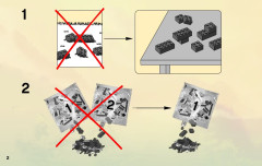 LEGO 70503 instructions page 2 – build guide