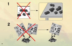 LEGO 70504 instructions page 2 – build guide