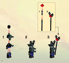 LEGO 70505 instructions page 4 – build guide