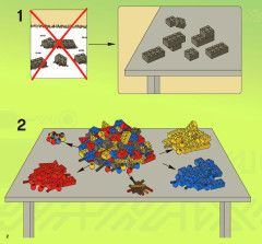 LEGO 7051 instructions page 2 – build guide
