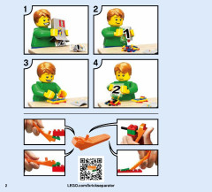LEGO 70604 instructions page 2 – build guide