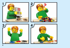 LEGO 70606 instructions page 2 – build guide