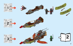 LEGO 70623 instructions page 3 – build guide