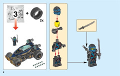 LEGO 70625 instructions page 2 – build guide