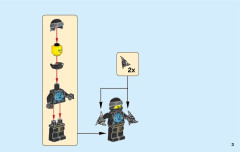 LEGO 70634 instructions page 3 – build guide