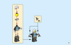 LEGO 70636 instructions page 3 – build guide