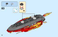 LEGO 70638 instructions page 74 – build guide