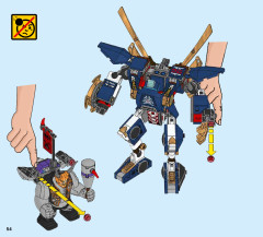 LEGO 70642 instructions page 54 – build guide