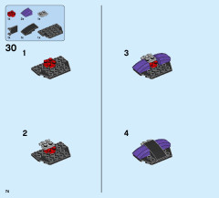 LEGO 70642 instructions page 74 – build guide