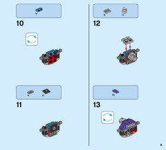 LEGO 70642 instructions page 9 – build guide