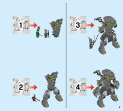 LEGO 70658 instructions page 3 – build guide