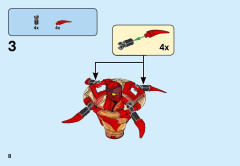 LEGO 70659 instructions page 8 – build guide
