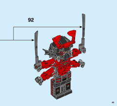 LEGO 70669 instructions page 43 – build guide