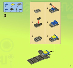 LEGO 7067 instructions page 13 – build guide