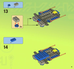 LEGO 7067 instructions page 19 – build guide