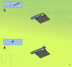 LEGO 7067 instructions page 21 – build guide