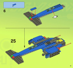 LEGO 7067 instructions page 41 – build guide