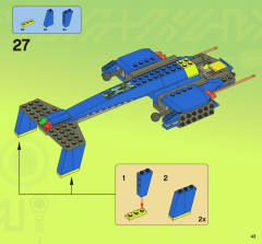 LEGO 7067 instructions page 43 – build guide