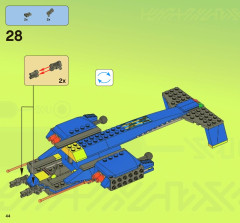 LEGO 7067 instructions page 44 – build guide