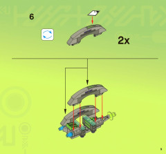 LEGO 7067 instructions page 9 – build guide