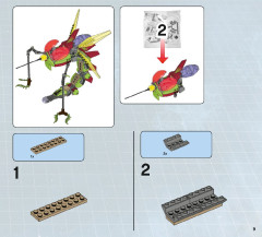 LEGO 70702 instructions page 9 – build guide