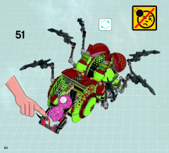 LEGO 70708 instructions page 50 – build guide