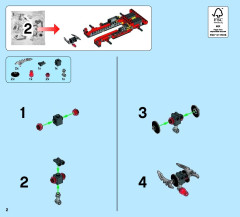 LEGO 70727 instructions page 2 – build guide